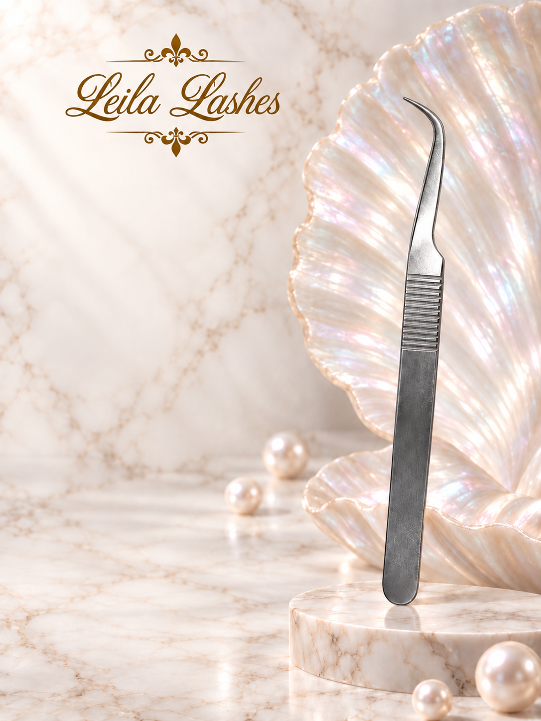 Pensetă MAGIC Leila Lashes pentru extensii de gene fir cu fir, instrument profesional pentru aplicarea genelor individuale.
